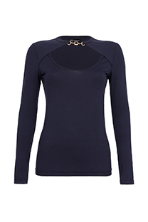 Tiffany Production Ženska majica dugih rukava sa ukrasnom šnalom