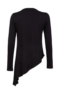Majica dugih rukava sa asimetričnom dužinom Tiffany Production