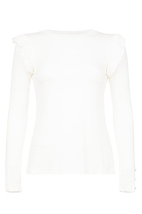 Majica dugih rukava sa okruglim izrezom i karnerima na rukavima Tiffany Production