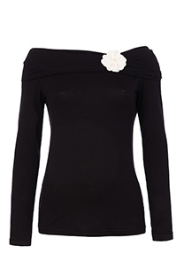 Tiffany Production Ženska majica dugih rukava sa spuštenim ramenima