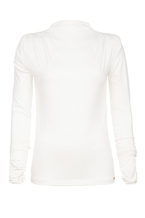 Ženska majica dugih rukava sa nabranim detaljima i visokom kragnom Tiffany Production