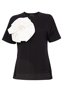 Tiffany Production Ženska majica sa kontrastnim cvetom