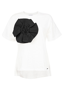 Ženska majica sa kontrastnim cvetom Tiffany Production