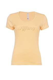 Pamučna bazna majica sa ukrasnim cirkonima Tiffany Production