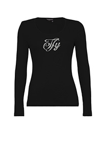 Bazna majica sa dugim rukavima i cirkonima Tiffany Production