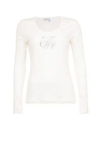 Bazna majica sa dugim rukavima i cirkonima Tiffany Production