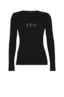 Bazna ženska majica sa cirkonima i dugim rukavima Tiffany Production