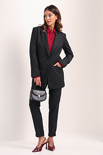 Tiffany Production Ženske pantalone sa podvrnutim nogavicama i ukrasnim nitnama