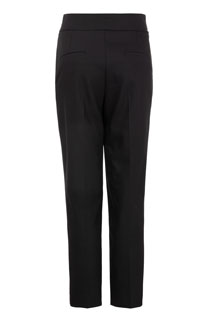 Ženske pantalone jednobojne sa džepovima i ukrasnim pojasom Tiffany Production