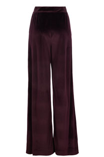 Plišane pantalone širokih nogavica sa džepovima Tiffany Production