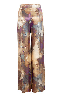 Ženske pantalone širokih nogavica u dezenu sa prelivenim bojama Tiffany Production