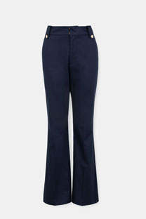 Tiffany Production Pamučne pantalone sa naglašenim strukom