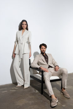 Tiffany Production Elegantne pantalone sa lameom