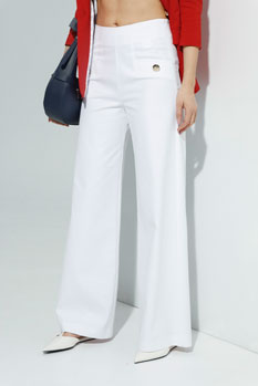 Pantalone visokog struka i širokih nogavica Tiffany Production