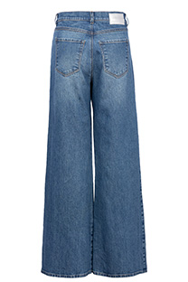 Ženske farmerke širokih nogavica sa kontrastnim umetkom Tiffany Production