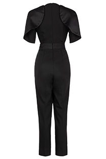 Ženski kombinezon sa naglašenim rukavima i pojasom Tiffany Production