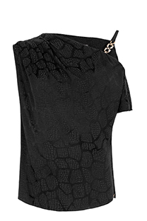 Asimetrična bluza u dezenu  Tiffany Production