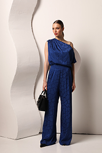 Asimetrična bluza u dezenu  Tiffany Production