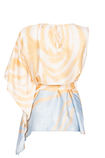 Asimetrična bluza u dezenu  Tiffany Production