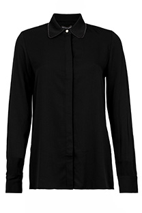 Ženska bluza dugih rukava sa ukrasnom kragnom Tiffany Production