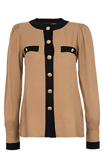 Ženska bluza sa ukrasnim dugmićima i okruglim izrezom Tiffany Production