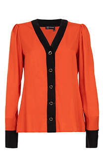 Tiffany Production Ženska bluza od 100% viskoze sa V izrezom