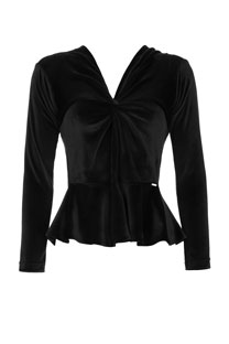 Tiffany Production Plišana bluza dugih rukava sa V-izrezom