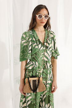 Bluza sa cvetnim dezenom i karnerom Tiffany Production