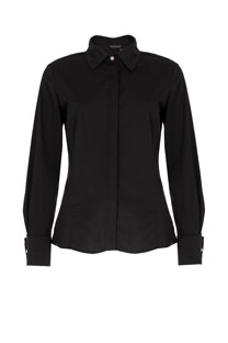 Ženska jednobojna košulja sa skrivenim kopčanjem Tiffany Production