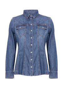 Ženska teksas košulja sa nitnama Tiffany Production