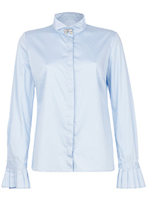 Tiffany Production Ženska košulja dugih zvonastih rukava sa ukrasnim brošem