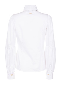 Ženska košulja sa naglašenim rukavima i kontrastnom maramom Tiffany Production