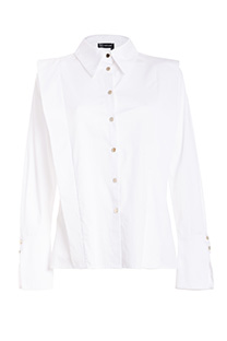 Košulja sa asimetričnim detaljem i dugmadima Tiffany Production