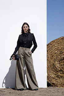 Tiffany Production Košulja sa asimetričnim detaljem i dugmadima