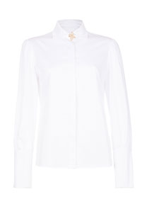 Ženska košulja sa skrivenim dugmićima i brošem Tiffany Production