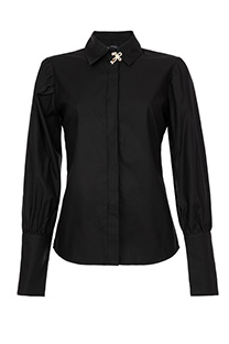 Ženska košulja sa skrivenim dugmićima i brošem Tiffany Production