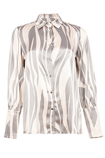 Ženska košulja u dezenu sa zvonastim rukavima Tiffany Production