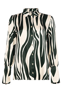 Ženska košulja u dezenu sa zvonastim rukavima Tiffany Production