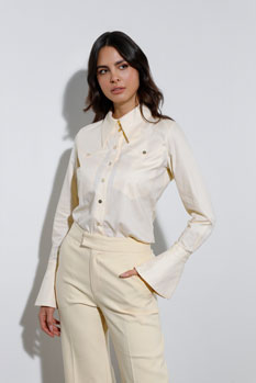 Tiffany Production Košulja sa zvonastim manžetnama