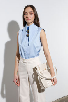 Tiffany Production Košulja bez rukava sa naglašenom kragnom