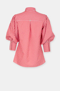 Prugasta košulja sa puf rukavima Tiffany Production