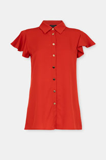 Košulja sa kratkim lepršavim rukavima Tiffany Production