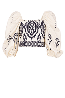 Kratki top naglašenih rukava Tiffany Production