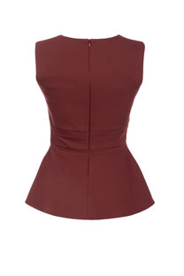 Top sa naglašenim strukom i ukrasnim mašnama Tiffany Production