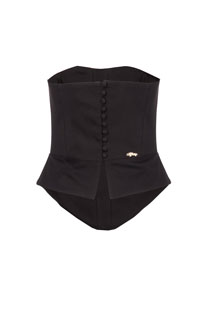 Asimetrični top sa dekorativnim dugmićima Tiffany Production