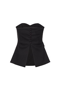 Ženski top bez rukava sa srcolikim izrezom u karo dezenu Tiffany Production