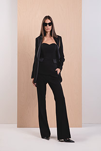 Ženski top bez rukava sa srcolikim izrezom u karo dezenu Tiffany Production