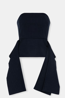 Tiffany Production Elegantni top sa lame prugama