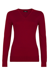 Ženski bazni džemper dugih rukava sa V izrezom Tiffany Production