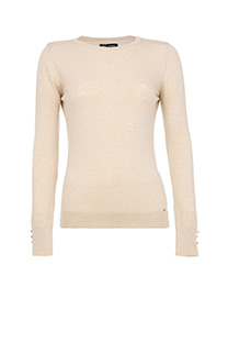 Ženski džemper dugih rukava sa ukrasnim dugmićima Tiffany Production
